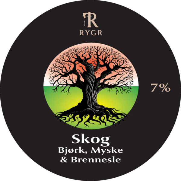 RYGR Skog med bjørk, myske og brennesle, Polykey 24 l.