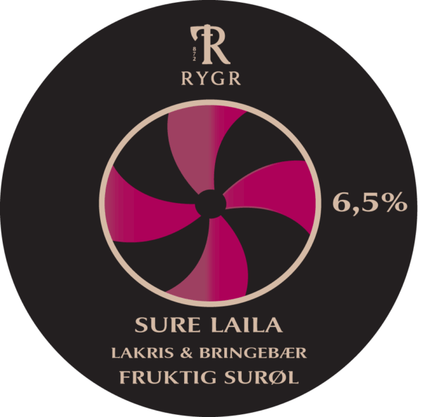 RYGR Sure Laila, bringebær & lakris surøl PolyKeg 24L